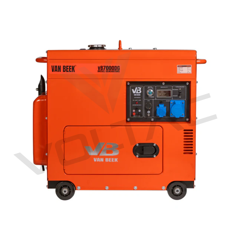 Generador 7.0 Kva a diesel insonorizado monofasico sin ATS Modelo vB7000DG van Beek